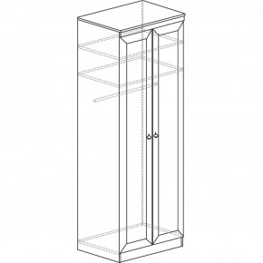 Шкаф для одежды №609 Инна Денвер темный в Урае - uray.ok-mebel.com | фото 3