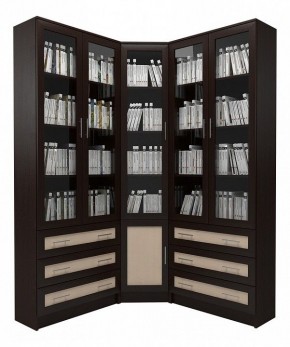 Шкаф книжный Мебелайн-55 в Урае - uray.ok-mebel.com | фото