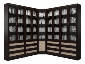 Шкаф книжный Мебелайн-57 в Урае - uray.ok-mebel.com | фото