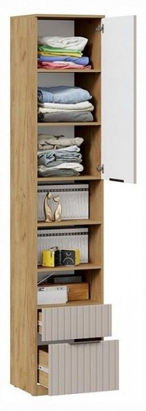 Шкаф комбинированный Хилтон Исп. 2 в Урае - uray.ok-mebel.com | фото 3