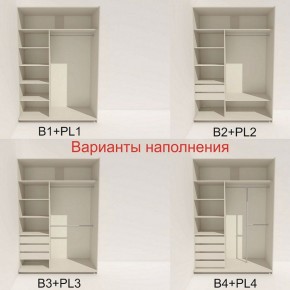 Шкаф-купе 1600 серии SOFT D1+D3+B2+PL1 (2 ящика+1штанга) профиль «Графит» в Урае - uray.ok-mebel.com | фото 5