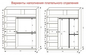 Шкаф-купе 1800 серии SOFT D1+D3+B2+PL1 (2 ящика+1штанга) профиль «Графит» в Урае - uray.ok-mebel.com | фото 7