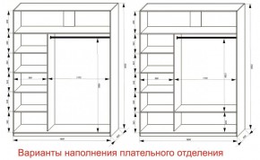 Шкаф-купе 1800 серии SOFT D6+D4+B2+PL2 (2 ящика+1штанга+1 полка) профиль «Капучино» в Урае - uray.ok-mebel.com | фото 8