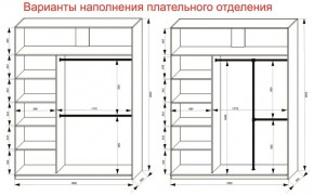 Шкаф-купе 1800 серии SOFT D8+D2+B2+PL4 (2 ящика+F обр.штанга) профиль «Графит» в Урае - uray.ok-mebel.com | фото 8