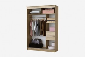 Шкаф-купе Бабочка 1.5 серия Альянс (дуб сонома) в Урае - uray.ok-mebel.com | фото 2