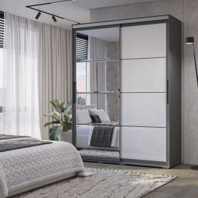 Шкаф-купе Крафт-6 1.6 м ШКК-06 (графит) в Урае - uray.ok-mebel.com | фото