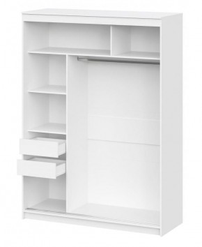 Шкаф-купе ШКП 3 (1600) серия 2 (белый текстурный) в Урае - uray.ok-mebel.com | фото 2