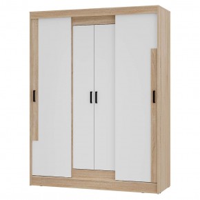 Шкаф-купе Смарт ШКК-06 (дуб сонома/белый) в Урае - uray.ok-mebel.com | фото 2