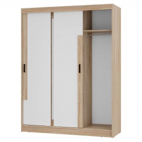 Шкаф-купе Смарт ШКК-06 (дуб сонома/белый) в Урае - uray.ok-mebel.com | фото 4