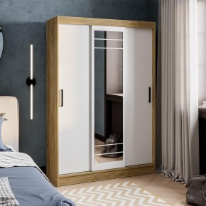 Шкаф-купе Тео ШКК-02 (крафт/белый) в Урае - uray.ok-mebel.com | фото