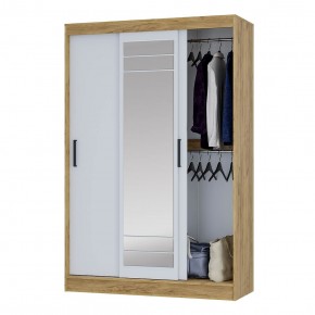 Шкаф-купе Тео ШКК-02 (крафт/белый) в Урае - uray.ok-mebel.com | фото 3