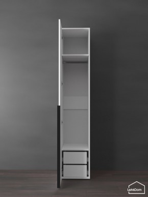 Шкаф Linnea MHR-1-3 2050х400х510 (Белый-М 11.1.1) в Урае - uray.ok-mebel.com | фото 6