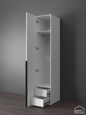 Шкаф Linnea MHR-1-3 2050х400х510 (Белый-М 11.1.2) в Урае - uray.ok-mebel.com | фото 7