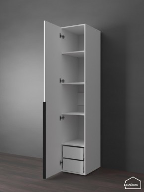 Шкаф Linnea MHR-1-3 2050х400х510 (Белый-М 11.1.2) в Урае - uray.ok-mebel.com | фото 5