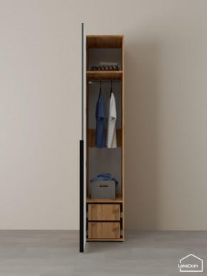 Шкаф Linnea MHR-1-3 2050х400х510 (ДВ-М 11.1.25) в Урае - uray.ok-mebel.com | фото 5