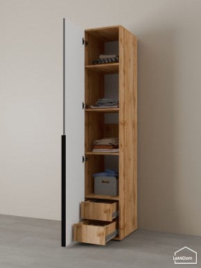 Шкаф Linnea MHR-1-4 2050х400х510 (ДВ-М 11.1.25) в Урае - uray.ok-mebel.com | фото 5