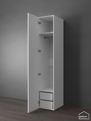 Шкаф Linnea MHR-1PO-3 2050х400х510 (Белый-М 11.1.1) в Урае - uray.ok-mebel.com | фото 4
