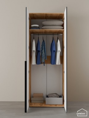 Шкаф Linnea MHR-2 2050х800х510 (ДВ-М 11.1.25) в Урае - uray.ok-mebel.com | фото 4