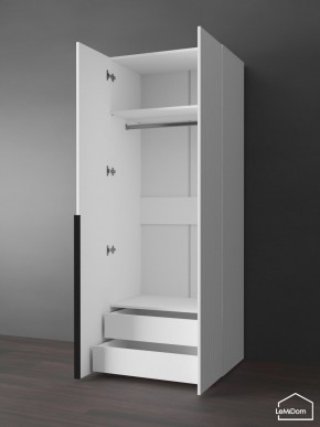 Шкаф Linnea MHR-2-3 2050х800х510 (Белый-М 11.1.2) в Урае - uray.ok-mebel.com | фото 5