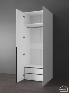 Шкаф Linnea MHR-2-3 2050х800х510 (Белый-М 11.1.2) в Урае - uray.ok-mebel.com | фото 6
