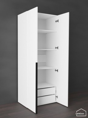 Шкаф Linnea MHR-2-4 2050х800х510 (Белый-М 11.1.2) в Урае - uray.ok-mebel.com | фото 6