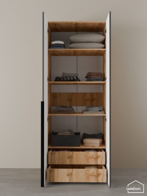Шкаф Linnea MHR-2-4 2050х800х510 (ДВ-М 11.1.25) в Урае - uray.ok-mebel.com | фото 6