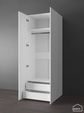 Шкаф Linnea MHR-2PO-3 2050х800х510 (Белый-М 11.1.1) в Урае - uray.ok-mebel.com | фото 5