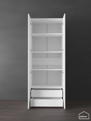 Шкаф Linnea MHR-2PO-4 2050х800х510 (Белый-М 11.1.2) в Урае - uray.ok-mebel.com | фото 6