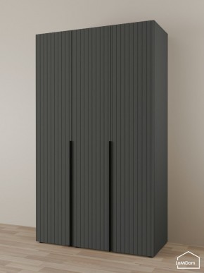 Шкаф Linnea MHR-3-1 2050х1200х510 (Графит-М 11.1.25) в Урае - uray.ok-mebel.com | фото