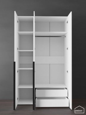 Шкаф Linnea MHR-3-2 2050х1200х510 (Белый-М 11.1.2) в Урае - uray.ok-mebel.com | фото 6