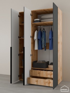 Шкаф Linnea MHR-3-2 2050х1200х510 (ДВ-М 11.1.25) в Урае - uray.ok-mebel.com | фото 6