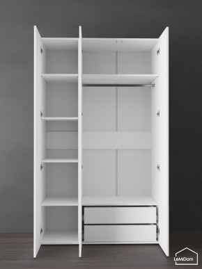 Шкаф Linnea MHR-3PO-2 2050х1200х510 (Белый-М 11.1.2) в Урае - uray.ok-mebel.com | фото 6