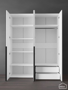 Шкаф Linnea MHR-4-2 2050х1600х510 (Белый-М 11.1.1) в Урае - uray.ok-mebel.com | фото 5