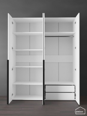 Шкаф Linnea MHR-4-2 2050х1600х510 (Белый-М 11.1.2) в Урае - uray.ok-mebel.com | фото 6