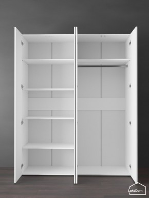 Шкаф Linnea MHR-4PO-1 2050х1600х510 (Белый-М 11.1.2) в Урае - uray.ok-mebel.com | фото 4