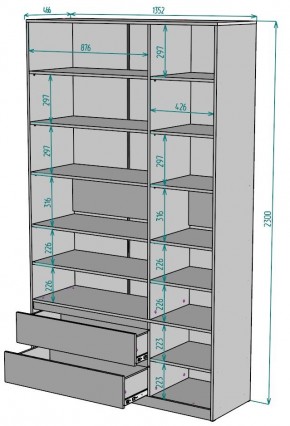 Шкаф Мальта H215 в Урае - uray.ok-mebel.com | фото 2