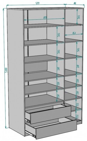 Шкаф Мальта H219 в Урае - uray.ok-mebel.com | фото 2