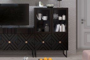 Шкаф низкий (2 стеклодвери) Марсель в Урае - uray.ok-mebel.com | фото 7
