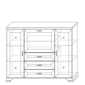 Шкаф низкий (2 стеклодвери) Сиена в Урае - uray.ok-mebel.com | фото 10