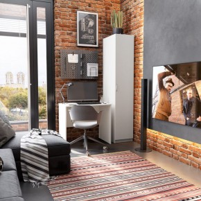 Шкаф ОРИОН однодверный, цвет белый в Урае - uray.ok-mebel.com | фото 4