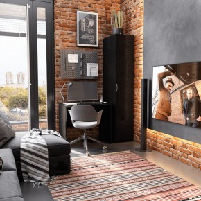 Шкаф ОРИОН однодверный, цвет Дуб Венге в Урае - uray.ok-mebel.com | фото 4