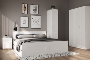 Шкаф ПЕГАС однодверный с рамочным фасадом, цвет белый в Урае - uray.ok-mebel.com | фото 4