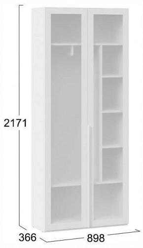Шкаф платяной Порто СМ-393.07.226 в Урае - uray.ok-mebel.com | фото 4