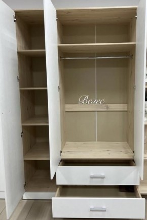 Шкаф "Милана" 3-х створчатый с 2 ящиками в Урае - uray.ok-mebel.com | фото 2