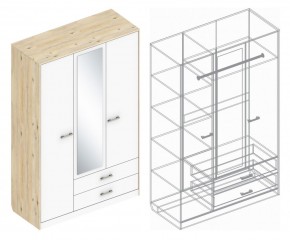 Шкаф "Милана" 3-х створчатый с 2 ящиками в Урае - uray.ok-mebel.com | фото 3