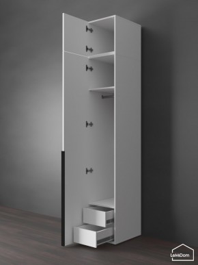 Шкаф с антресолью Linnea MHR-1A-3 2450х400х510 (Белый-М 11.1.2) в Урае - uray.ok-mebel.com | фото 6