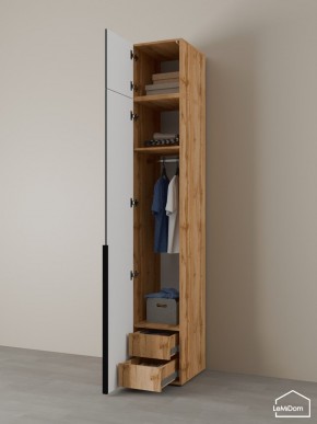 Шкаф с антресолью Linnea MHR-1A-3 2450х400х510 (ДВ-М 11.1.25) в Урае - uray.ok-mebel.com | фото 5