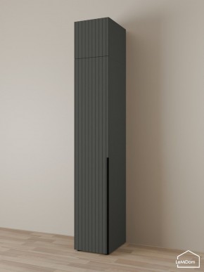 Шкаф с антресолью Linnea MHR-1A-3 2450х400х510 (Графит-М 11.1.25) в Урае - uray.ok-mebel.com | фото