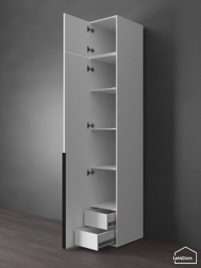 Шкаф с антресолью Linnea MHR-1A-4 2450х400х510 (Белый-М 11.1.2) в Урае - uray.ok-mebel.com | фото 5
