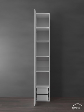 Шкаф с антресолью Linnea MHR-1POA-4 2450х400х510 (Белый-М 11.1.2) в Урае - uray.ok-mebel.com | фото 6